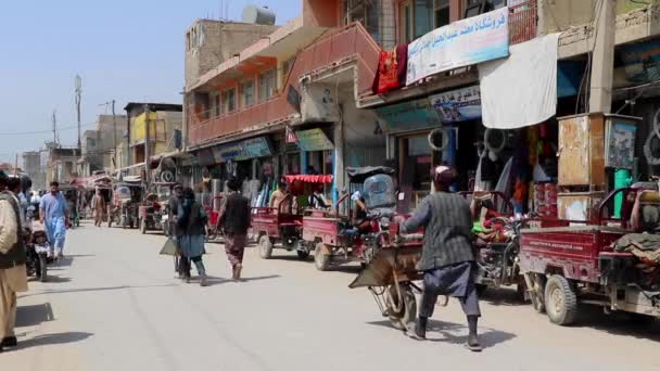 Unidentified People Kabul Capital Afghanistan Circa May 2019 — 图库视频影像