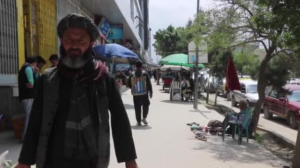Unidentified People Kabul Capital Afghanistan Circa May 2019 — Stockvideo