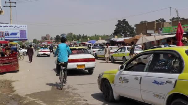 Street Traffic Kabul Capital Afghanistan Circa May 2019 — Stok video