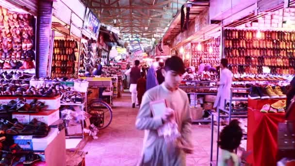 Unidentified People Market Kabul Capital Afghanistan Circa May 2019 — Video Stock