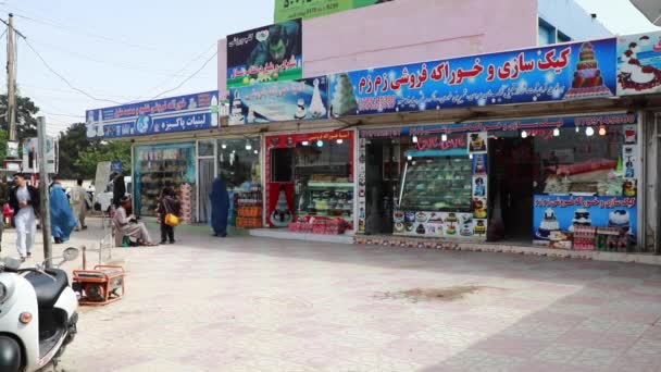 Shops Kabul Capital Afghanistan Circa May 2019 — стоковое видео