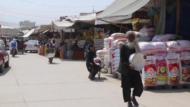 Unidentified People Market Kabul Capital Afghanistan Circa May 2019 — Stock Video