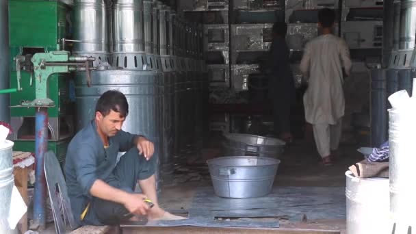 Unidentified People Market Kabul Capital Afghanistan Circa May 2019 — Stock Video