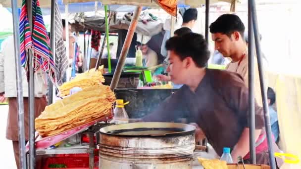 Beeldmateriaal Van Stadsmarkt Kabul Afghanistan — Stockvideo