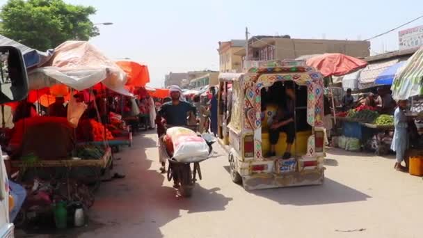 Unidentified People Market Kabul Capital Afghanistan Circa May 2019 — стокове відео