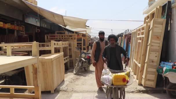 Unidentified People Market Kabul Capital Afghanistan Circa May 2019 — Stock videók