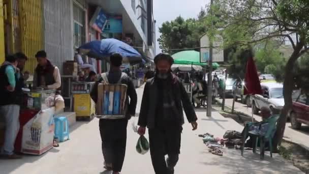 Unidentified People Kabul Capital Afghanistan Circa May 2019 — Vídeos de Stock