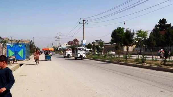Street Traffic Kabul Capital Afghanistan Circa May 2019 — 图库视频影像