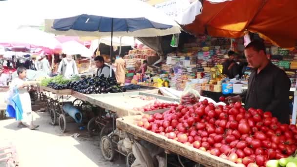 Unidentified People Market Kabul Capital Afghanistan Circa May 2019 — Stock videók
