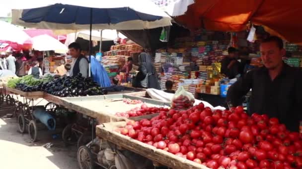 Unidentified People Market Kabul Capital Afghanistan Circa May 2019 — Stock videók