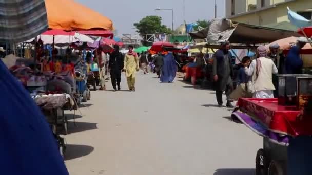 Unidentified People Market Kabul Capital Afghanistan Circa May 2019 — Vídeos de Stock