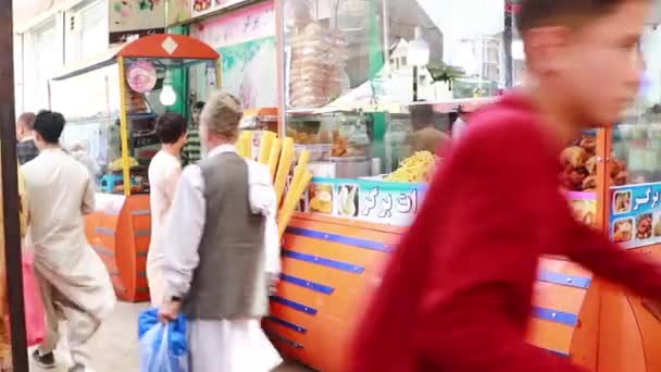 Відеозаписи Людей Міському Ринку Кабулі Афганістан — стокове відео