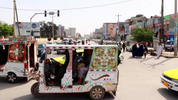 Street Traffic Kabul Capital Afghanistan Circa May 2019 — Video Stock