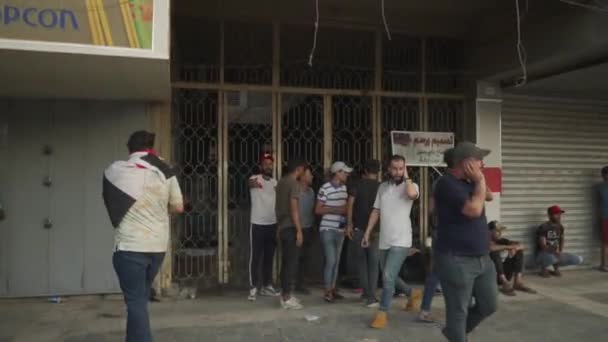 Unidentified People Demonstrating Iraqi Government 2019 Iraqi Protests Also Named — 비디오