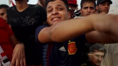 Unidentified people demonstrating against the Iraqi government at the 2019 Iraqi protests, also named Tishreen Revolution or Iraqi Intifada in Baghdad, 2019