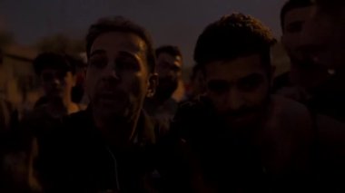Unidentified people demonstrating against the Iraqi government at the 2019 Iraqi protests, also named Tishreen Revolution or Iraqi Intifada in Baghdad, 2019
