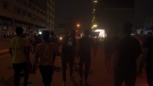 Unidentified People Demonstrating Iraqi Government 2019 Iraqi Protests Also Named — 图库视频影像