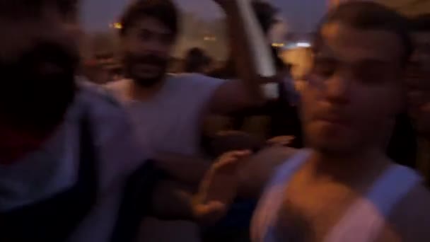 Unidentified People Demonstrating Iraqi Government 2019 Iraqi Protests Also Named — Stockvideo