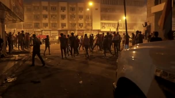 Unidentified People Demonstrating Iraqi Government 2019 Iraqi Protests Also Named — Stockvideo