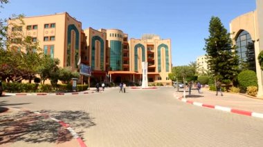 Filistin Devleti 'nin en büyük şehri Gazze' deki İslam Üniversitesi binaları, yaklaşık Ağustos 2021.