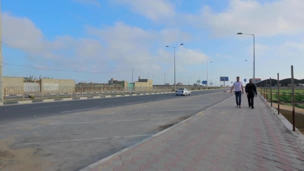 Street Traffic Gaza City West Bank Largest City State Palestine — ストック動画