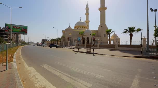 Images Circulation Mosquée Alhassina Gaza Palestine — Video