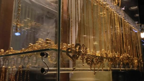 2021年8月左右 巴勒斯坦国最大城市加沙市市场上的珠宝 — 图库视频影像