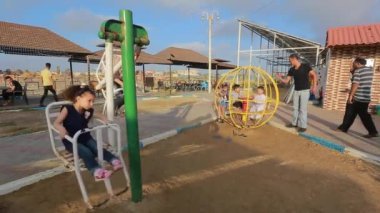 Çocuk parkındaki görüntüler, Gazze, Filistin