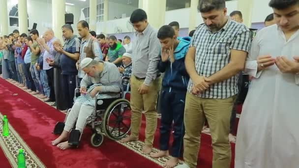 Personas Identificadas Gran Mezquita Gaza Ciudad Gaza Cisjordania Ciudad Más — Vídeo de stock