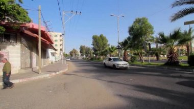 Filistin 'in en büyük şehri Gazze Şehri, Batı Şeria' da sokak trafiği, yaklaşık Ağustos 2021
