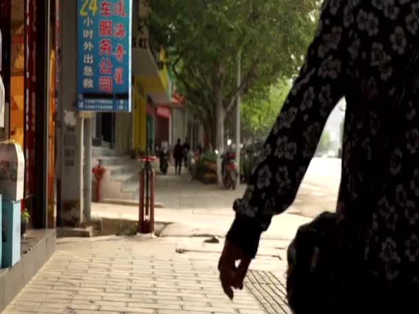 Street Scene Tonghai Erlian Yunnan Mongolia Province China 2021 — Vídeo de stock