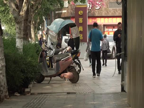 Street Scene Tonghai Erlian Yunnan Mongolia Province China 2021 — Αρχείο Βίντεο