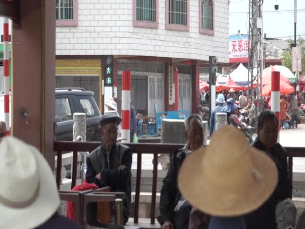 Street Scene Tonghai Erlian Yunnan Mongolia Province China 2021 — Vídeos de Stock