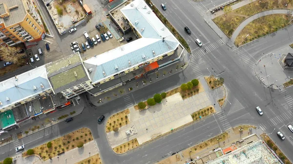 Aerial View Buildings Streets Ulaanbaatar Capital Mongolia Circa June 2021 — Foto de Stock