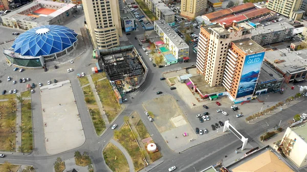 Aerial View Buildings Streets Ulaanbaatar Capital Mongolia Circa June 2021 — Stockfoto