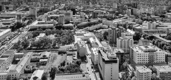 Vista Aérea Dos Edifícios Ruas Ulaanbaatar Capital Mongólia Por Volta — Fotografia de Stock