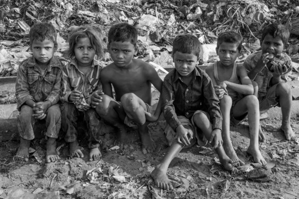 Raxaul India Unidentified Indian Children Street Circa November 2013 Raxaul — Stock fotografie