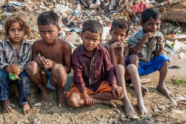 Raxaul India Unidentified Indian Children Street Circa November 2013 Raxaul — Fotografia de Stock