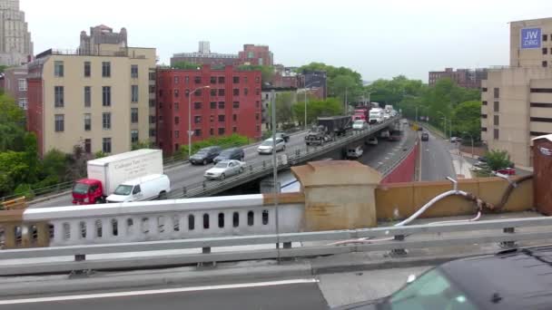 Vista Brooklyn Bridge Nova Iorque Eua — Vídeo de Stock