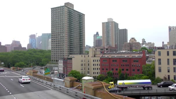 Pohled Brooklyn Bridge New York City Usa — Stock video