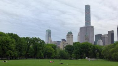 People in Central Park in Manhattan of New York city, USA