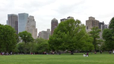 People in Central Park in Manhattan of New York city, USA
