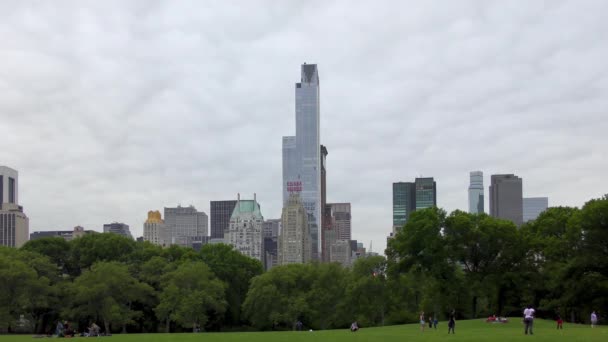 People Central Park Manhattan New York City Usa — Αρχείο Βίντεο