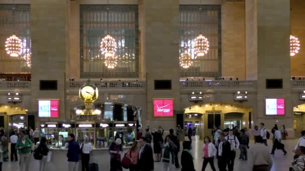 グランド セントラル ターミナル アメリカ合衆国ニューヨーク州マンハッタン — ストック動画