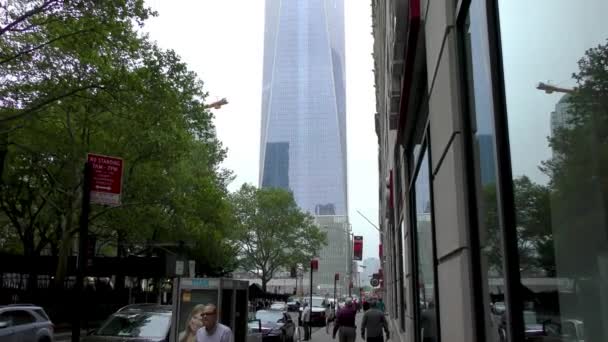 One World Trade Center Lower Manhattan Nova Iorque Eua — Vídeo de Stock