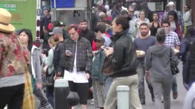 People in Manhattan of New York city, USA