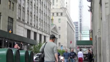 Street scene in Lower Manhattan, New York