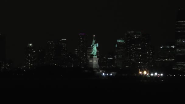 Statua Wolności New Jersey Usa — Wideo stockowe