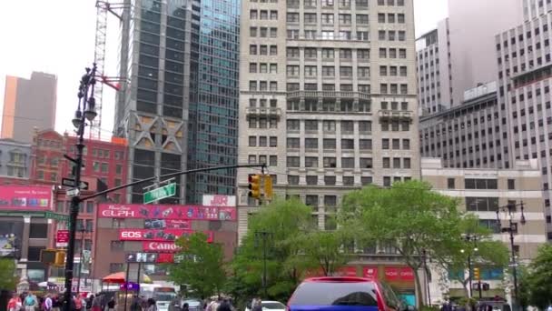 Вулиця Нижньому Манхеттені Нью Йорк — стокове відео