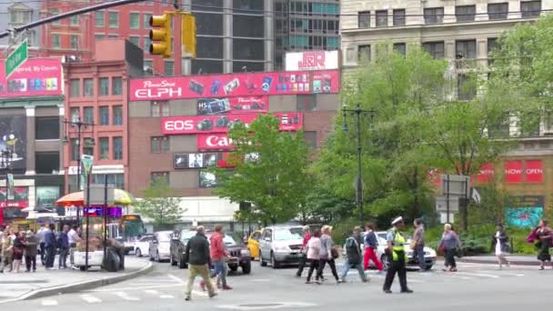 Traffic Lower Manhattan New York City Usa — Wideo stockowe